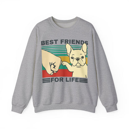 White Frenchie Besties Sweatshirt