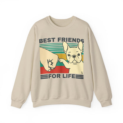 White Frenchie Besties Sweatshirt