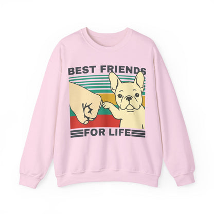 White Frenchie Besties Sweatshirt