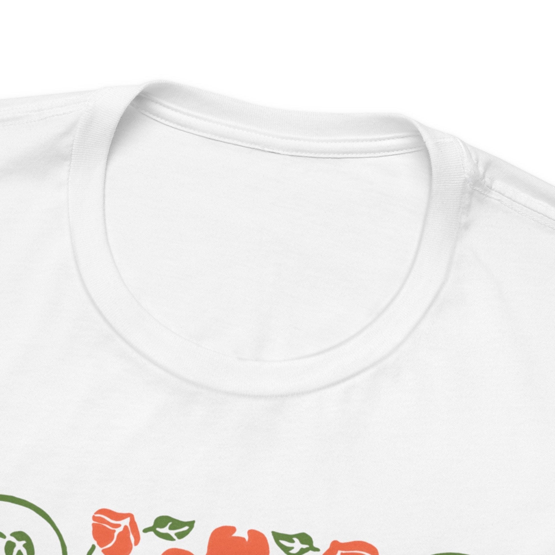 White Frenchie Butterflies Frame TShirt