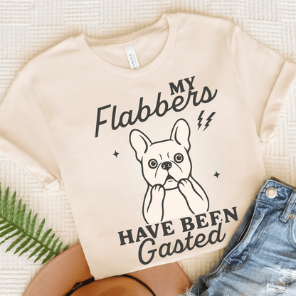 White Frenchie Flabbergasted Tshirt Natural