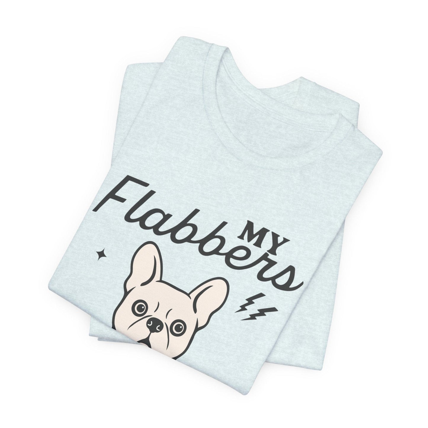 White Frenchie Flabbergasted Tshirt