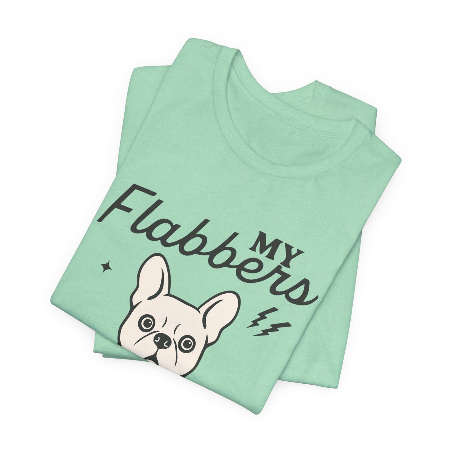 White Frenchie Flabbergasted Tshirt
