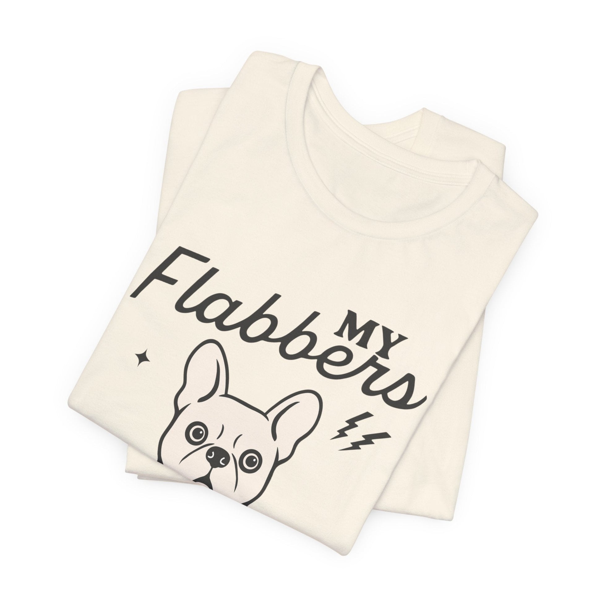 White Frenchie Flabbergasted Tshirt