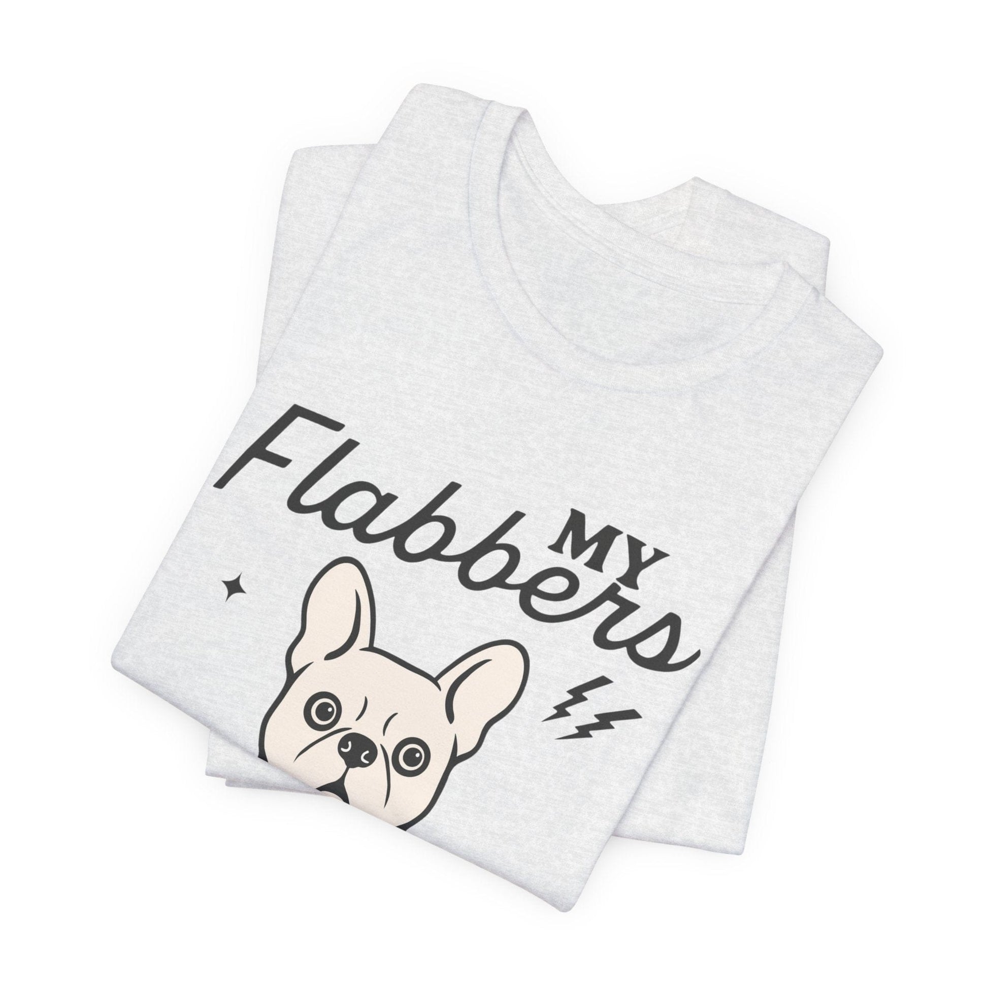 White Frenchie Flabbergasted Tshirt