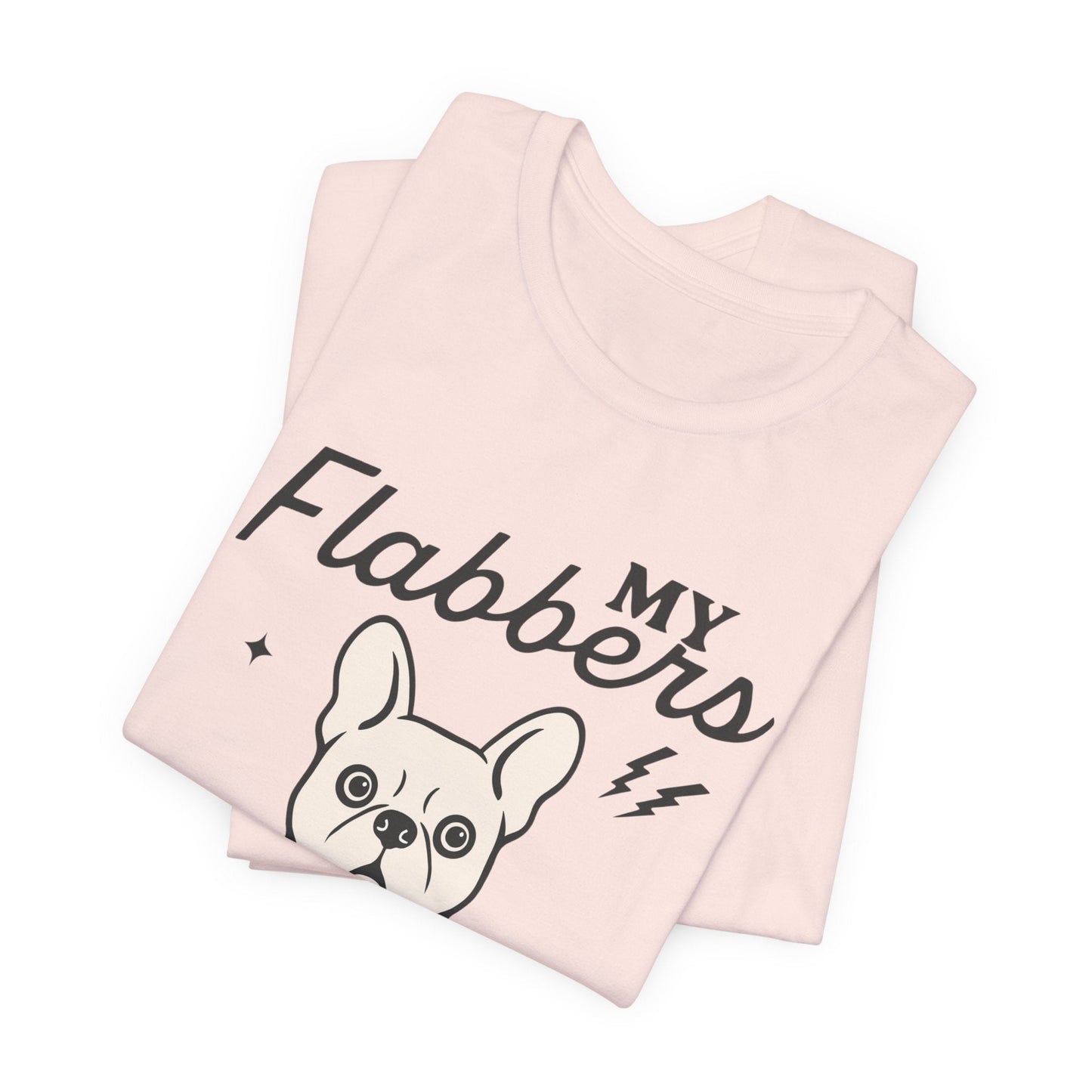White Frenchie Flabbergasted Tshirt