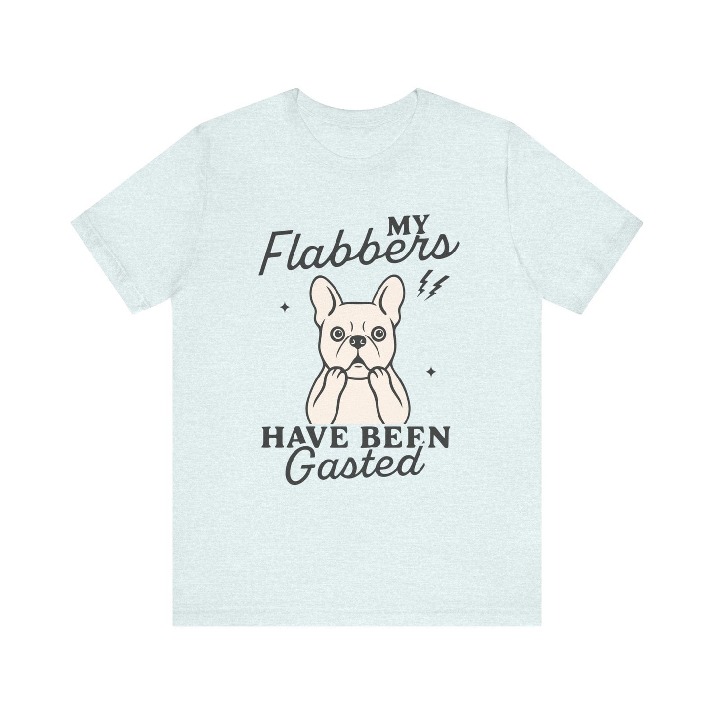 White Frenchie Flabbergasted Tshirt