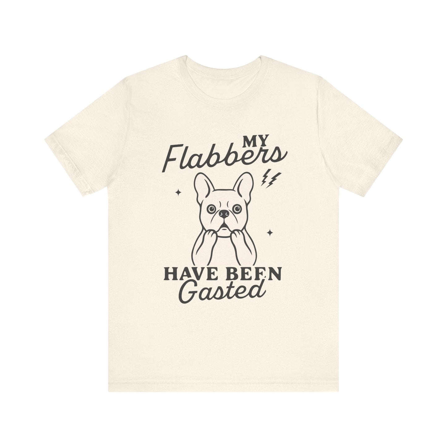 White Frenchie Flabbergasted Tshirt