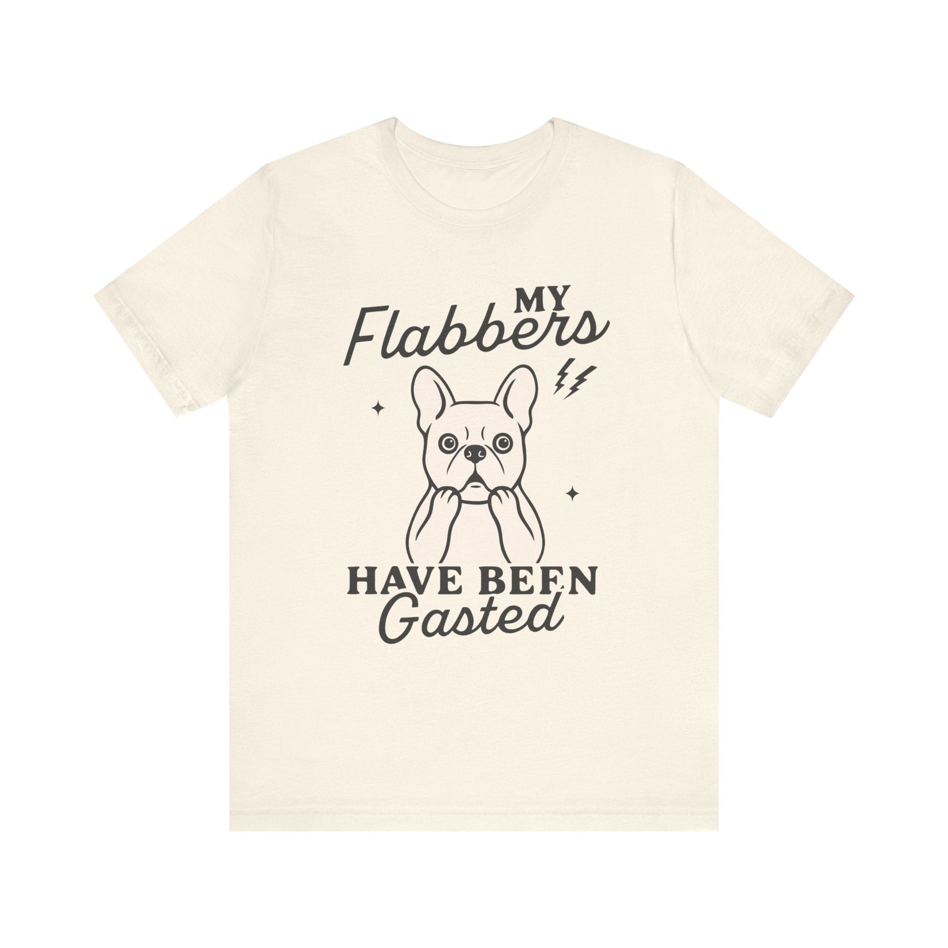 White Frenchie Flabbergasted Tshirt