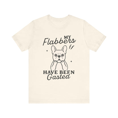 White Frenchie Flabbergasted Tshirt