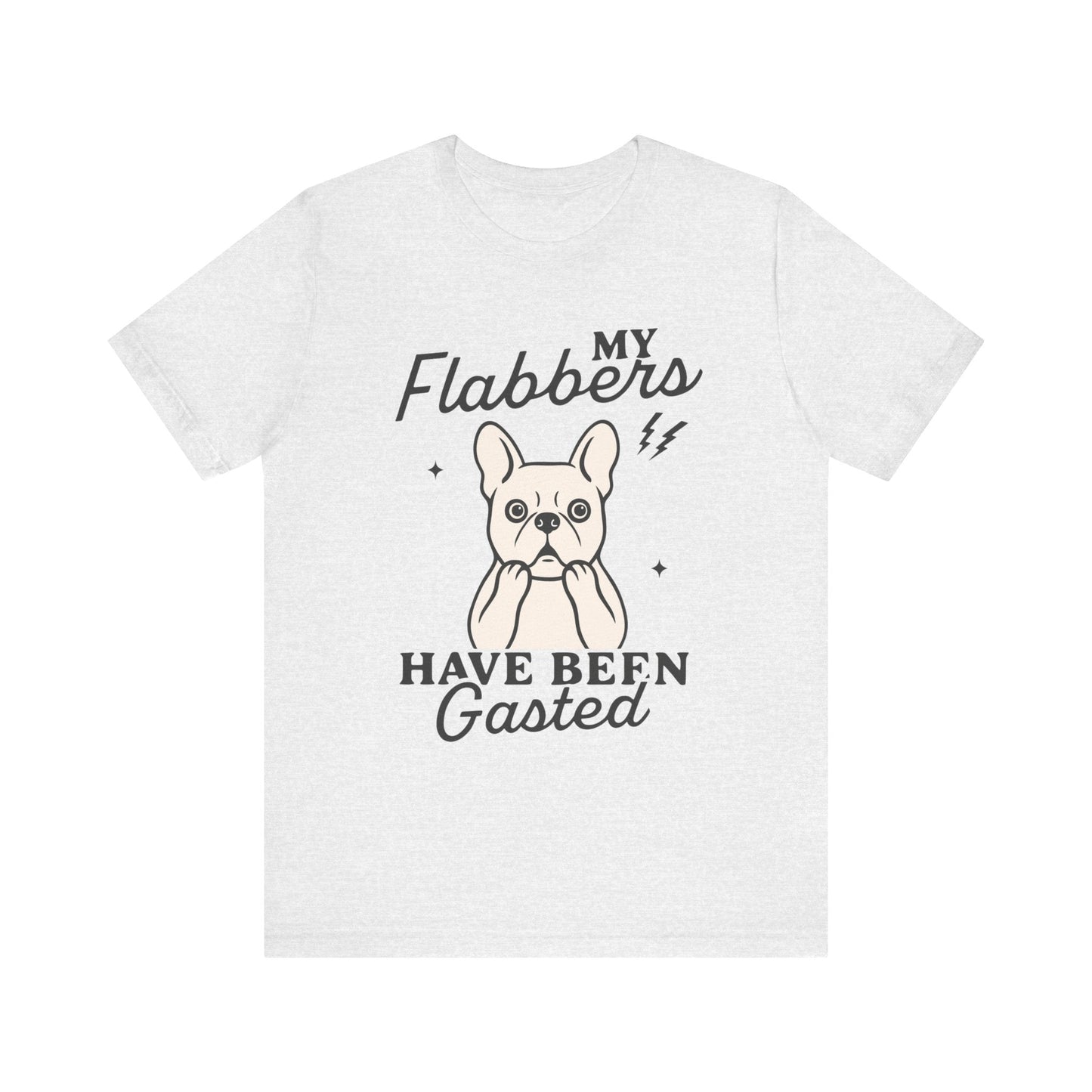 White Frenchie Flabbergasted Tshirt