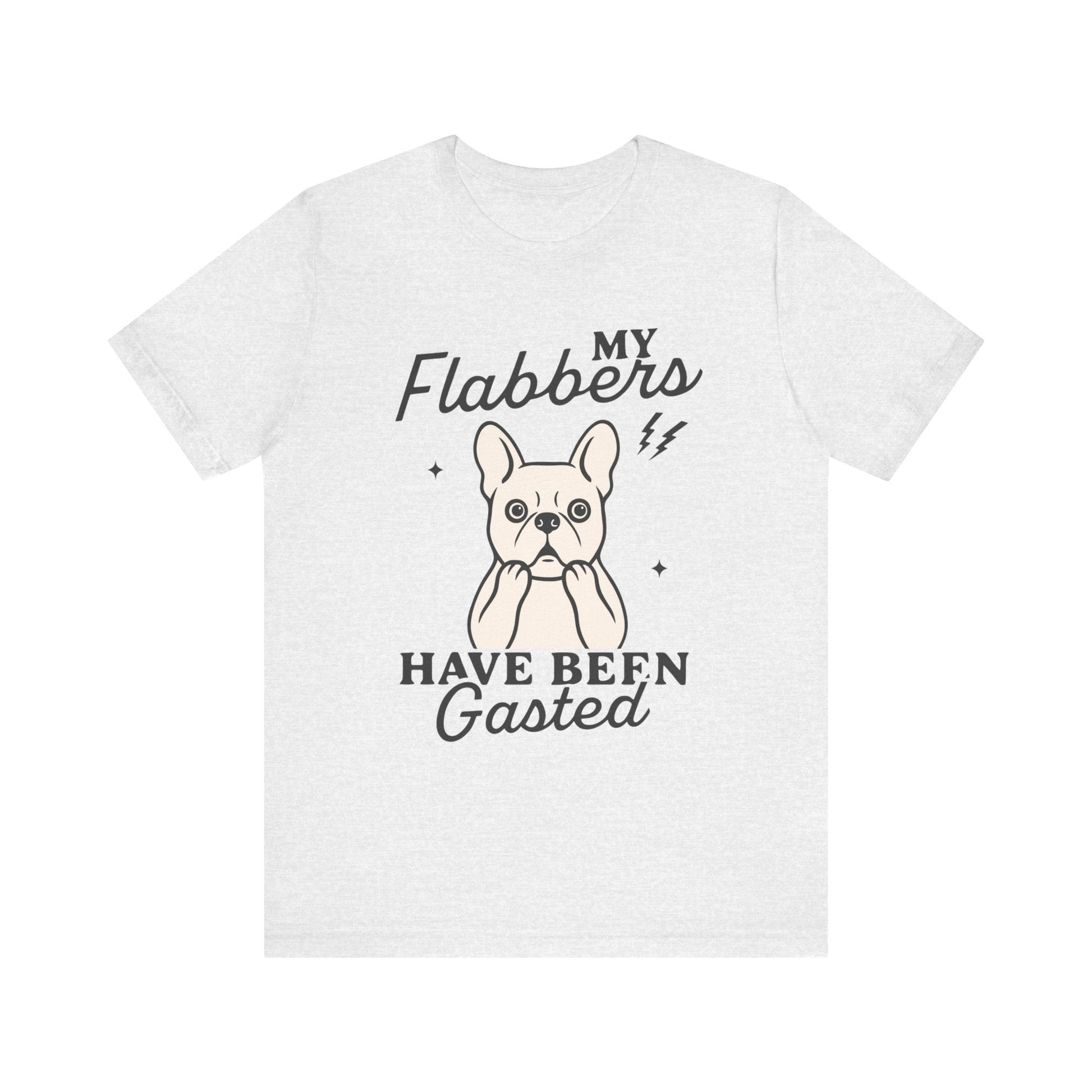 White Frenchie Flabbergasted Tshirt