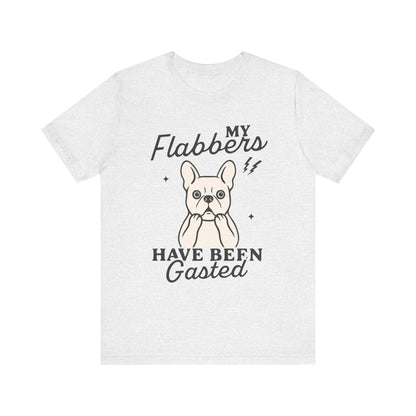White Frenchie Flabbergasted Tshirt