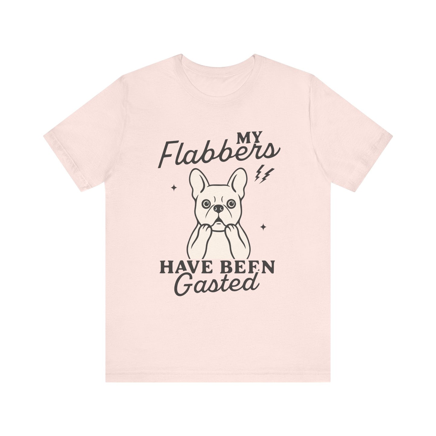 White Frenchie Flabbergasted Tshirt