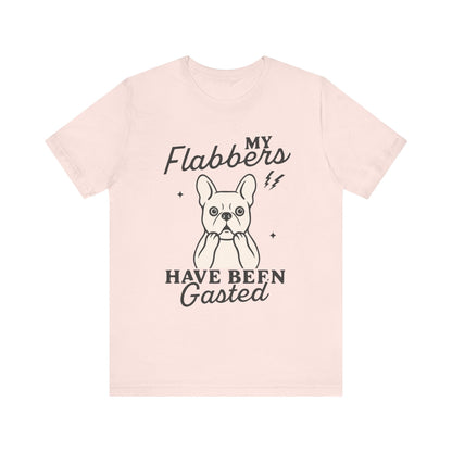 White Frenchie Flabbergasted Tshirt