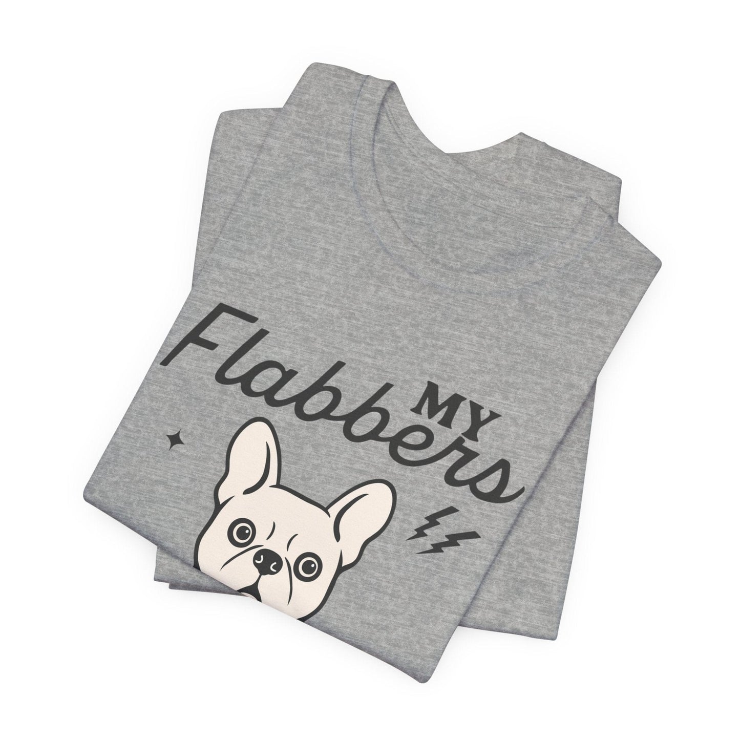 White Frenchie Flabbergasted Tshirt