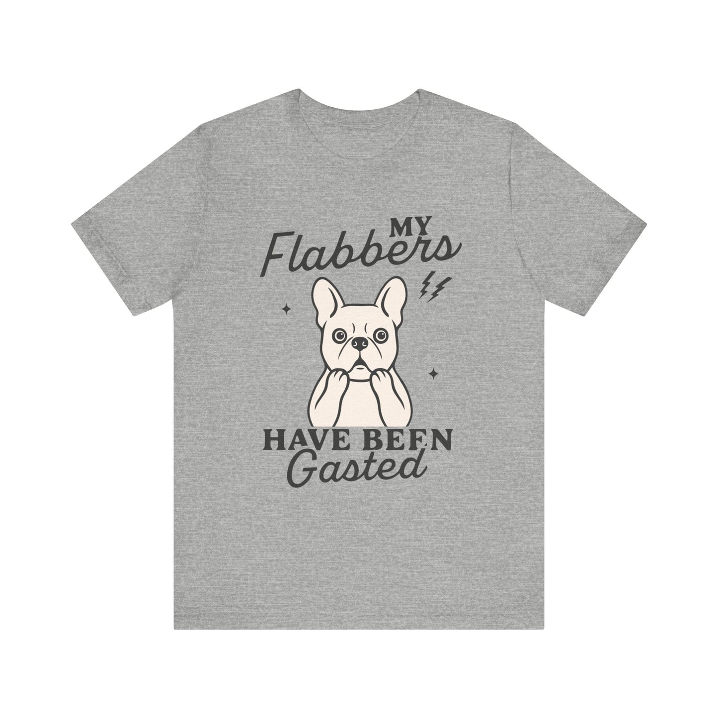 White Frenchie Flabbergasted Tshirt