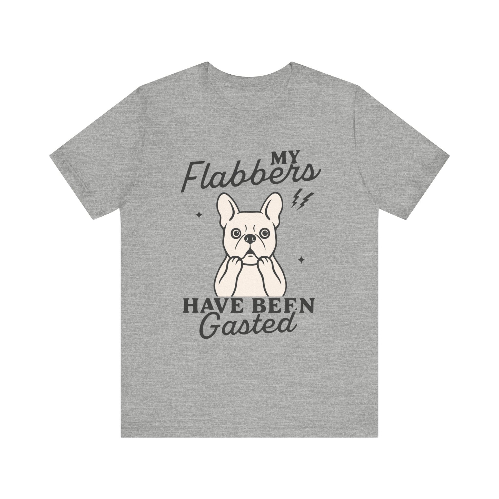 White Frenchie Flabbergasted Tshirt