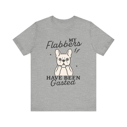 White Frenchie Flabbergasted Tshirt