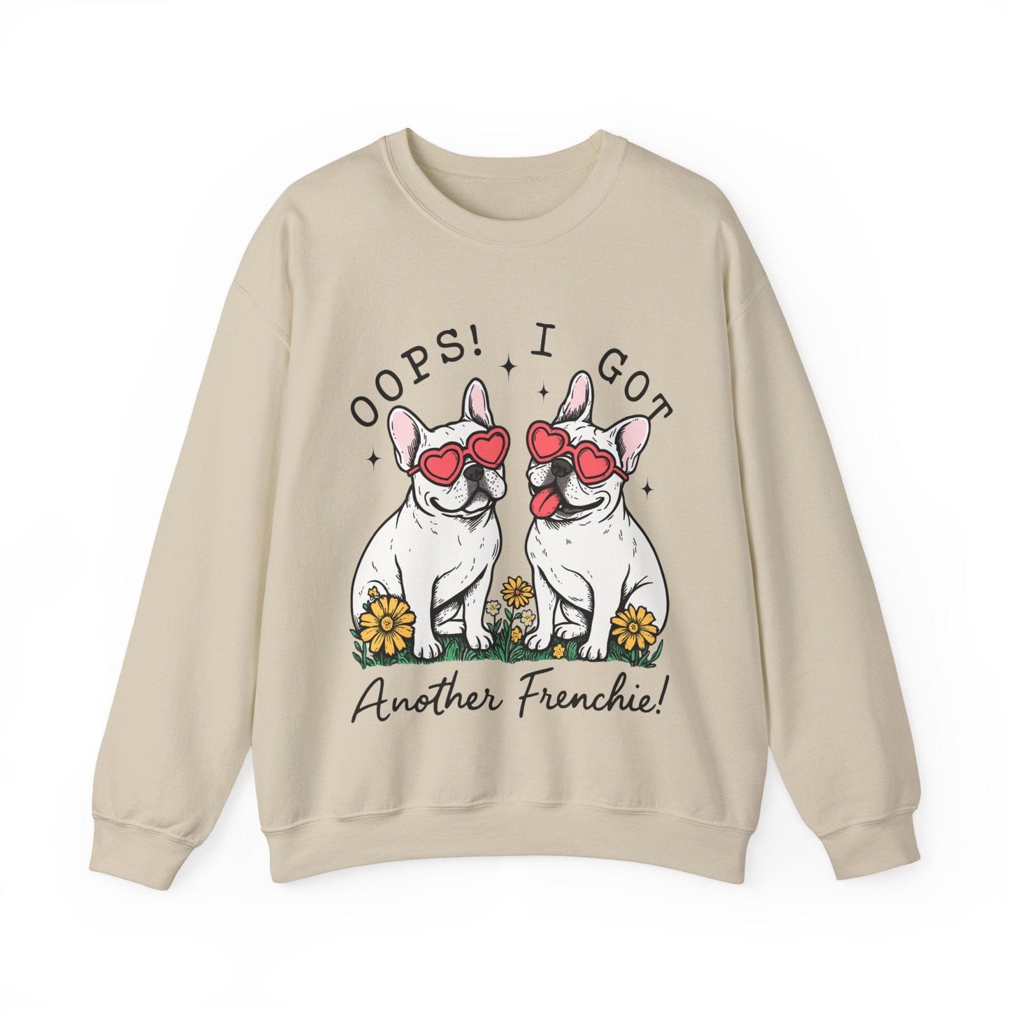 White Frenchie Oops Sweatshirt