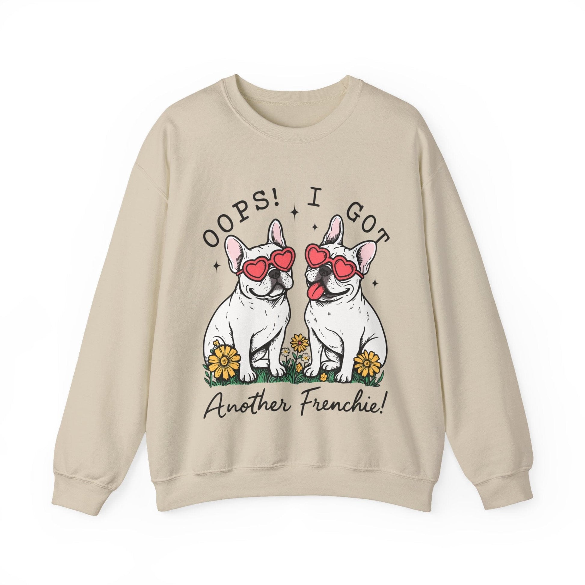 White Frenchie Oops Sweatshirt