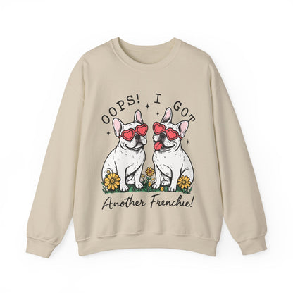 White Frenchie Oops Sweatshirt