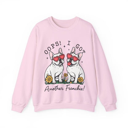 White Frenchie Oops Sweatshirt