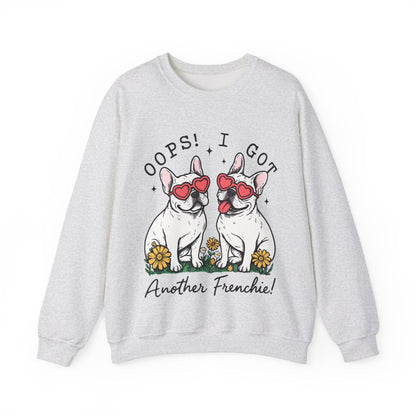 White Frenchie Oops Sweatshirt