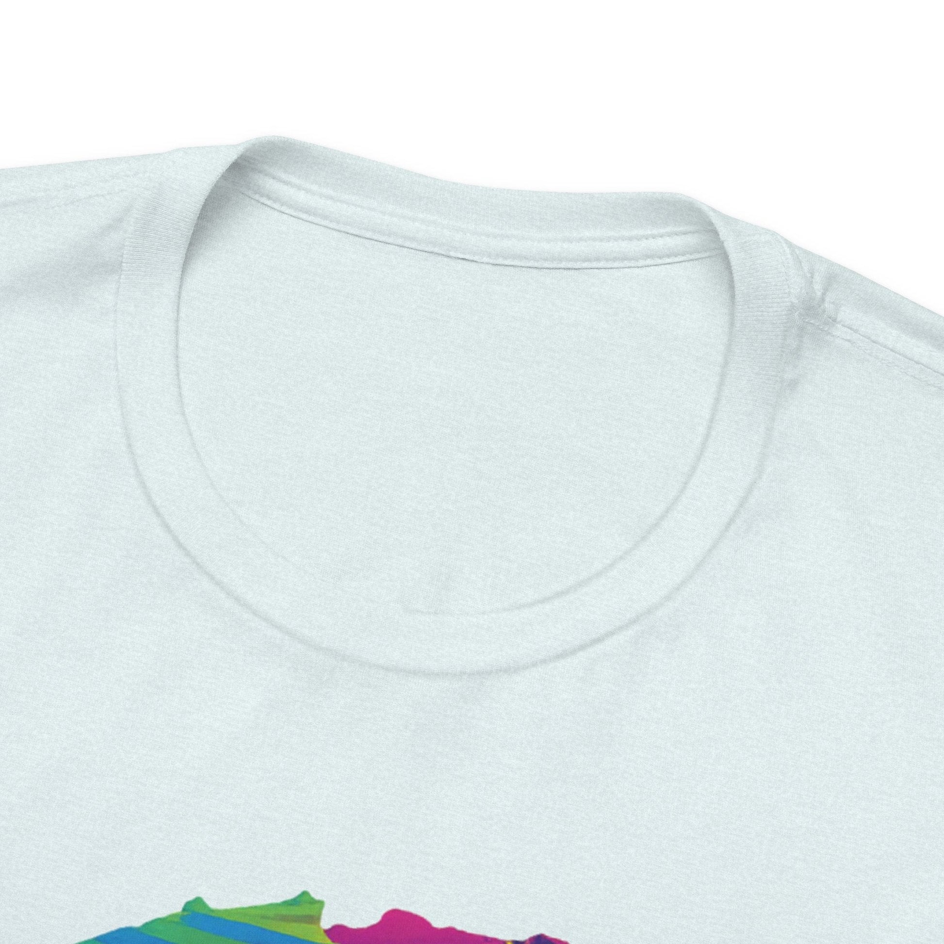 White Frenchie Retro Neon Tshirt