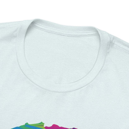 White Frenchie Retro Neon Tshirt