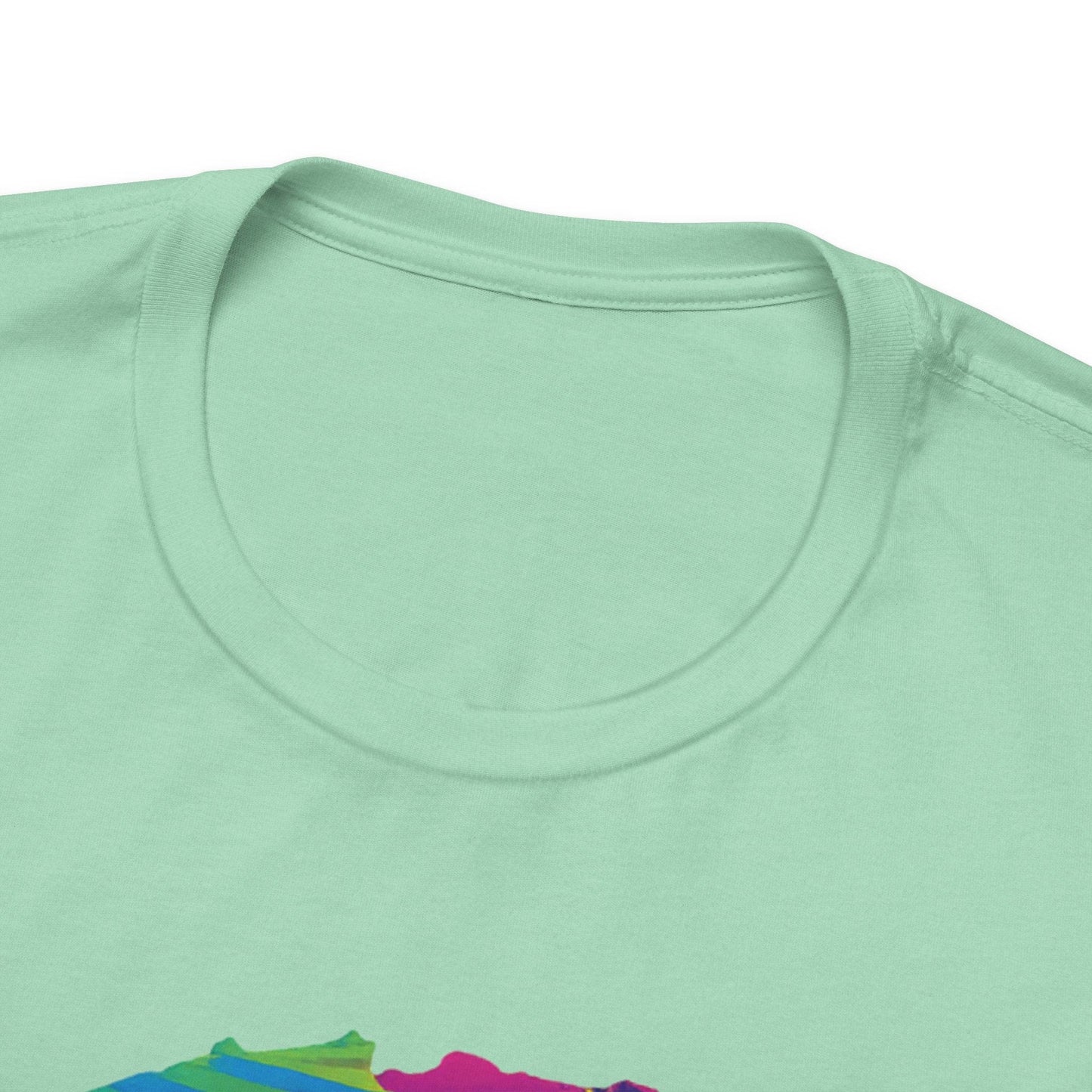 White Frenchie Retro Neon Tshirt