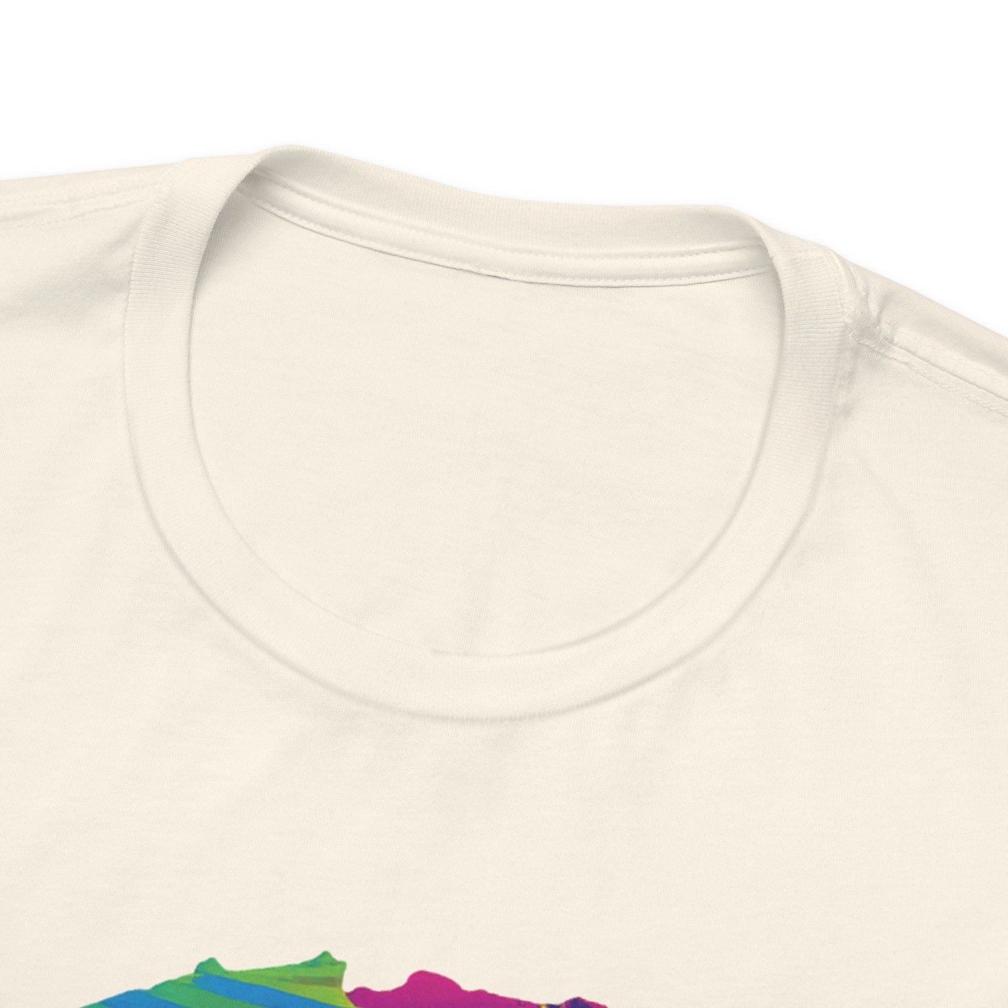 White Frenchie Retro Neon Tshirt