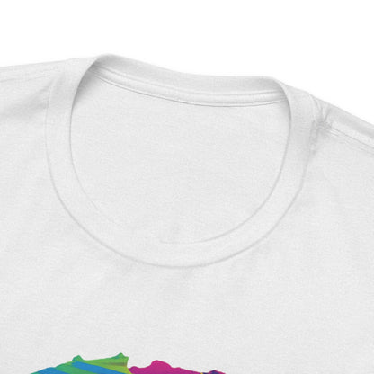 White Frenchie Retro Neon Tshirt