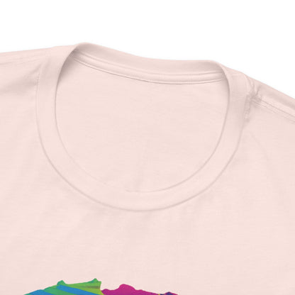 White Frenchie Retro Neon Tshirt