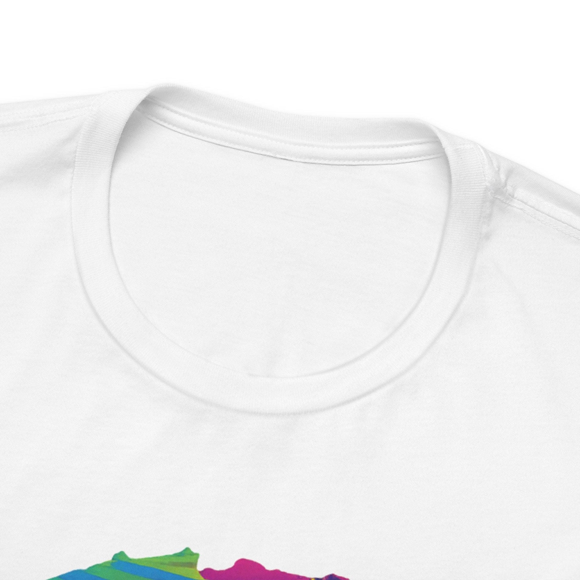 White Frenchie Retro Neon Tshirt