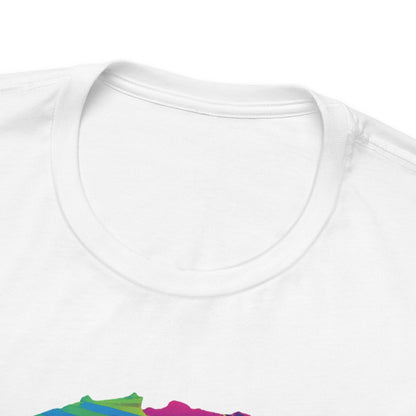 White Frenchie Retro Neon Tshirt