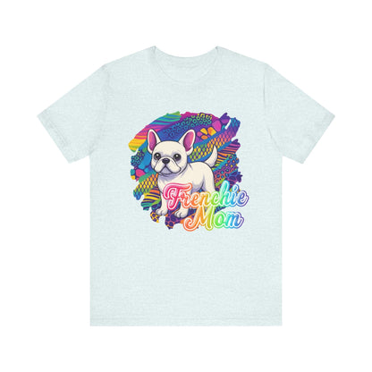 White Frenchie Retro Neon Tshirt