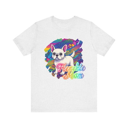 White Frenchie Retro Neon Tshirt