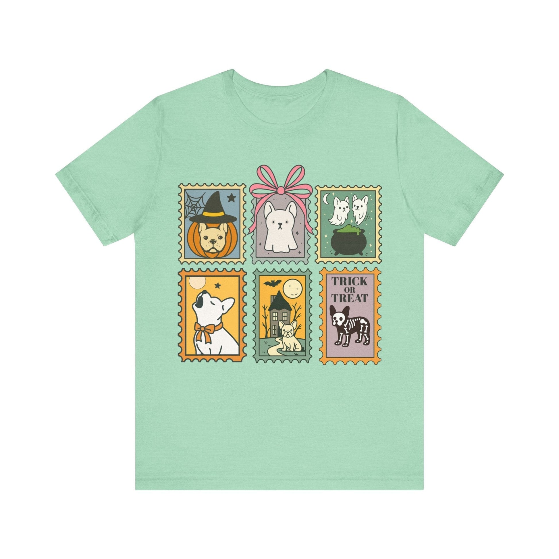 White Frenchie Spooky Stamps TShirt