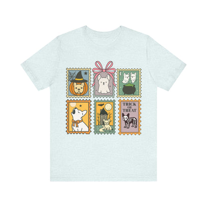 White Frenchie Spooky Stamps TShirt