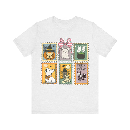 White Frenchie Spooky Stamps TShirt