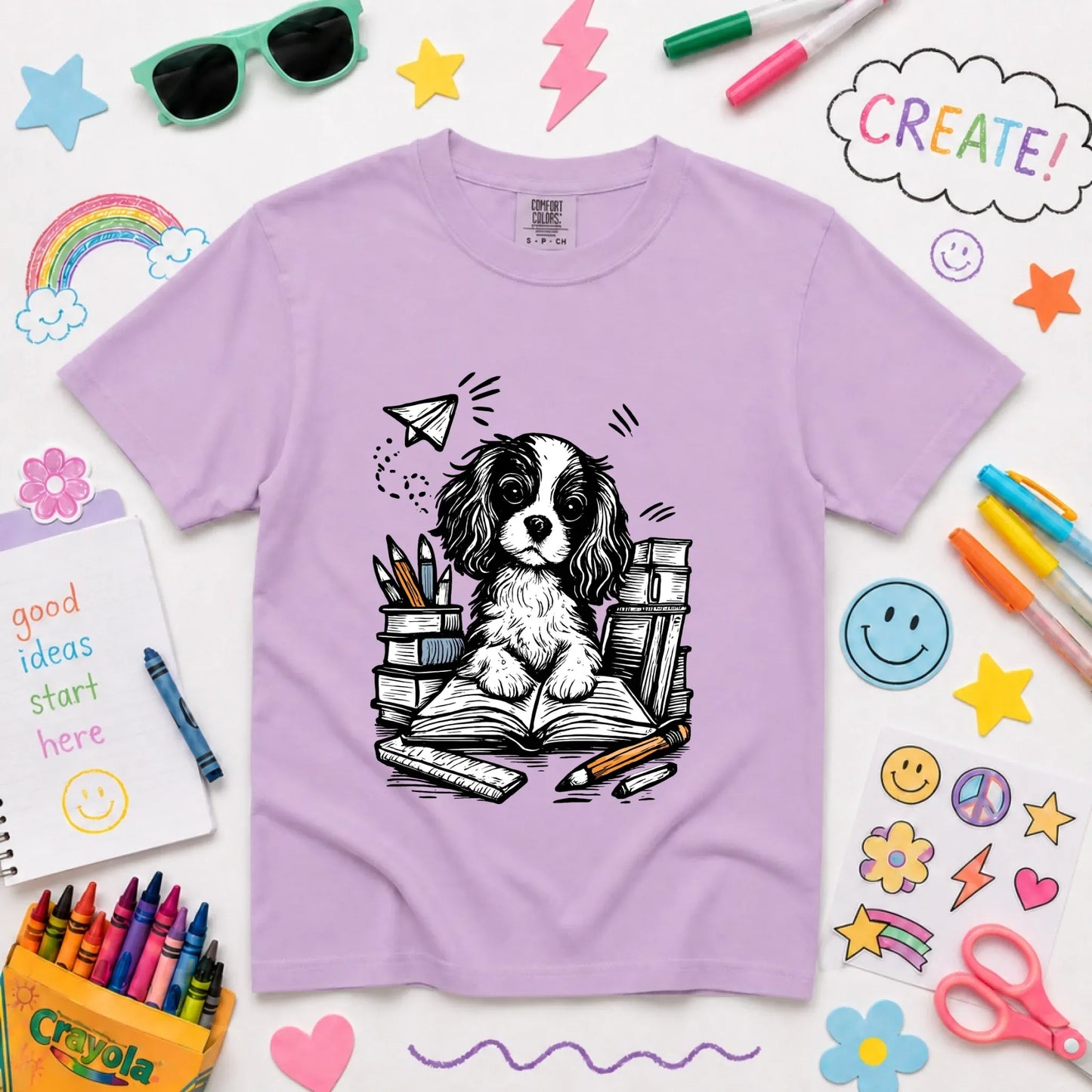 T-Shirt Orchid / XS YOUTH  Cavalier 1st Day of School Unisex TShirt