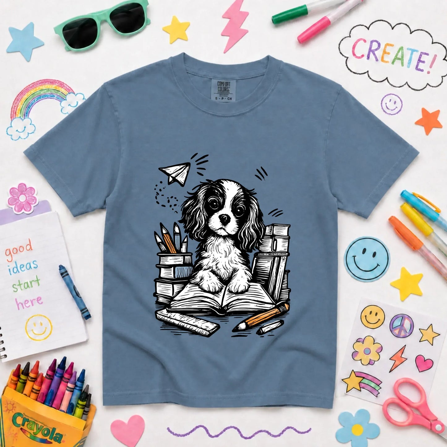 T-Shirt Blue Jean / XS YOUTH  Cavalier 1st Day of School Unisex TShirt