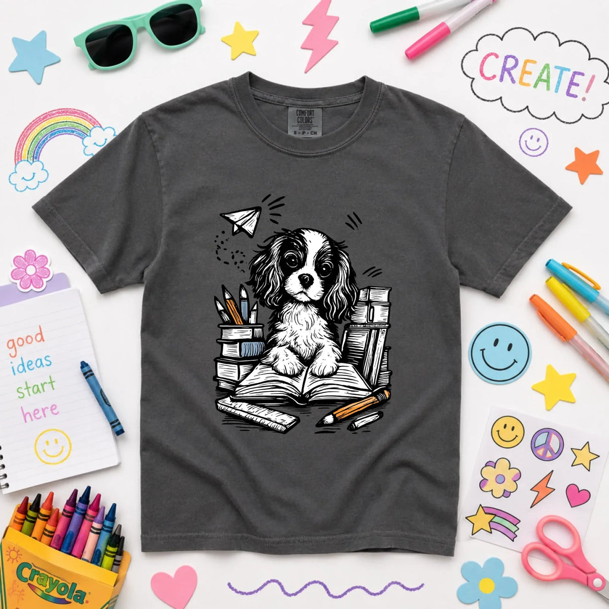 YOUTH Cavalier 1st Day of School Unisex TShirt NEW Youth Midweight Tee Pepper