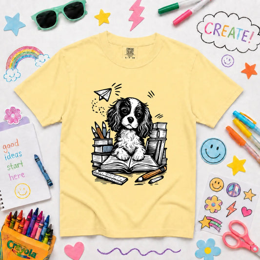 YOUTH Cavalier 1st Day of School Unisex TShirt NEW Youth Midweight Tee Butter