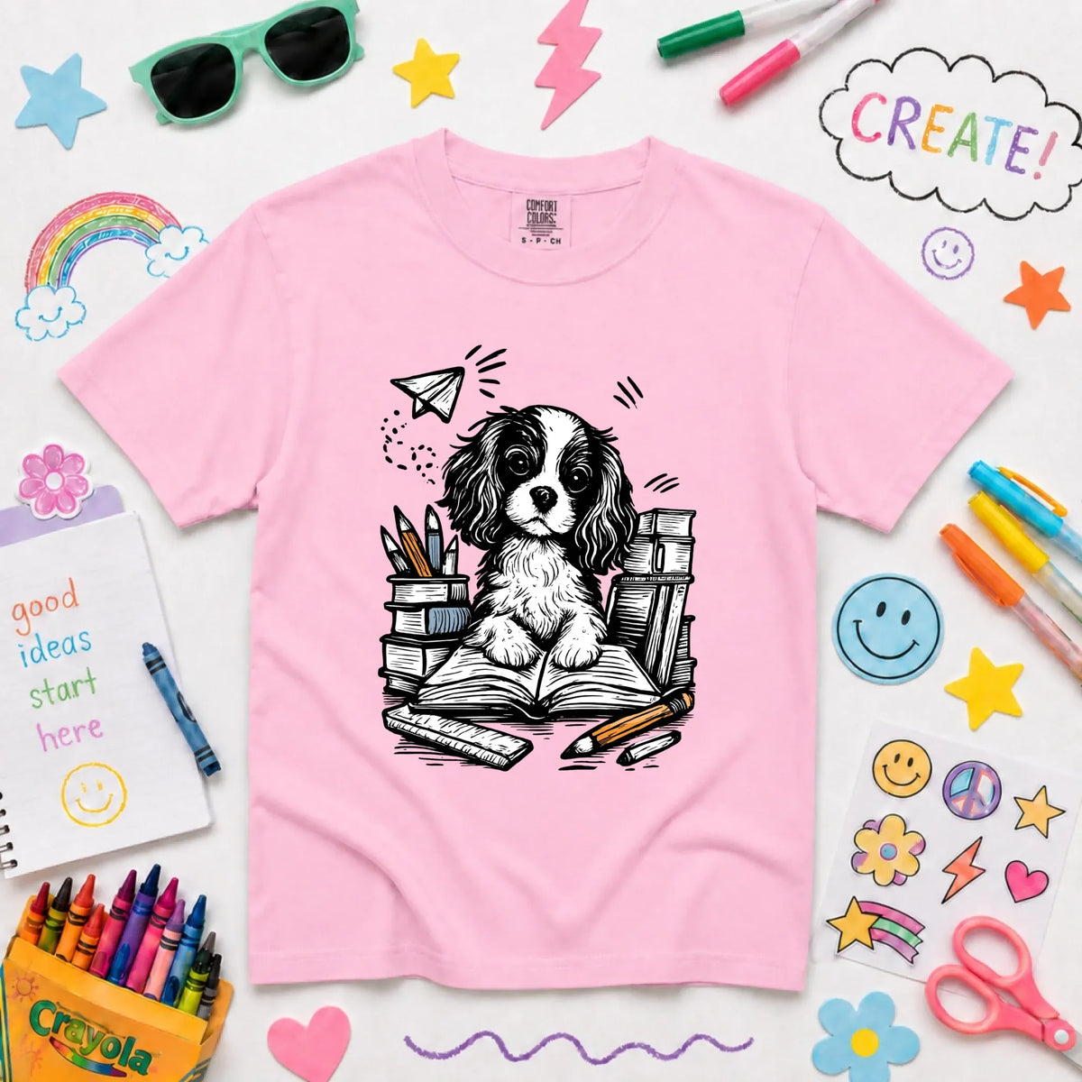 YOUTH Cavalier 1st Day of School Unisex TShirt NEW Youth Midweight Tee Blossom